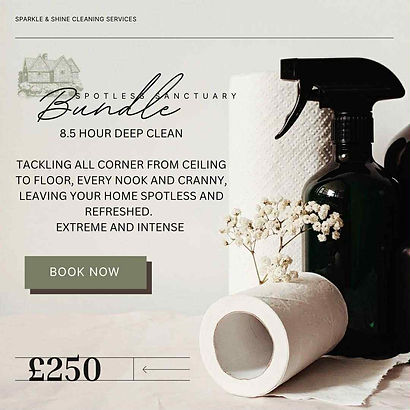 Regular and deep residential cleaning services provided by Sparkle & Shine Cleaning