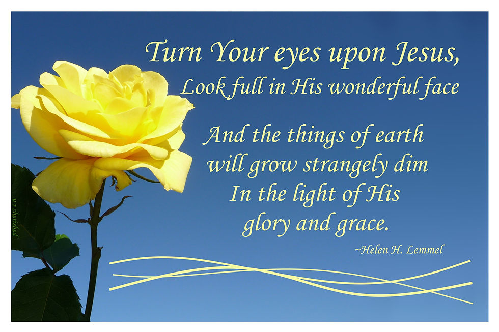 Thumbnail: A031 Yellow rose Turn Your Eyes Upon Jesus
