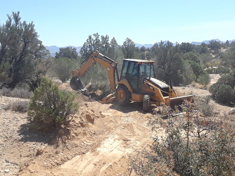 Clearing area for drill site