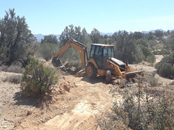 Clearing area for drill site