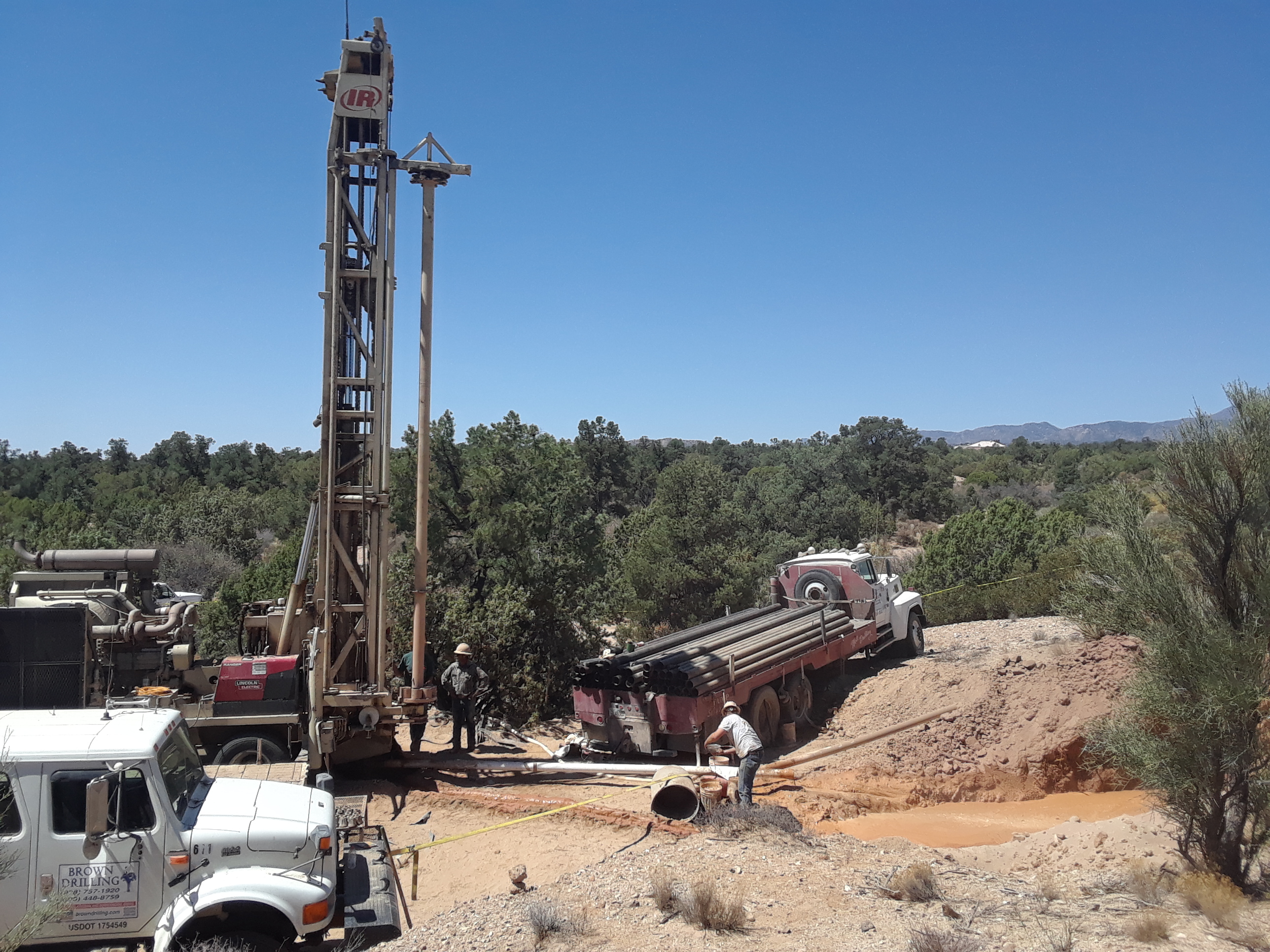 Set up and drilling