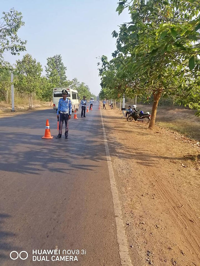 Contrôle de Police à Siem Reap