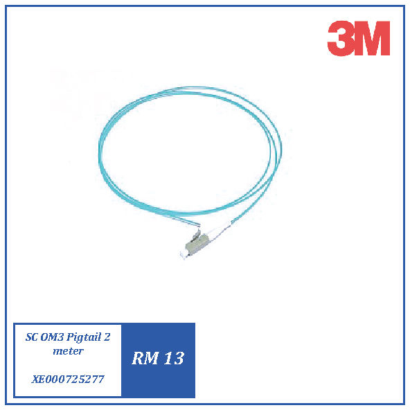 3M SC OM3 PIGTAIL - 2 METER