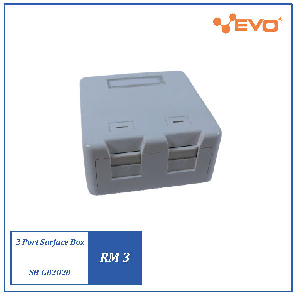 2 PORT SURFACE BOX