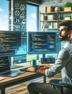 DALL·E 2024-05-22 11.59.00 - A professional and dynamic scene featuring a FullStack JAVA d