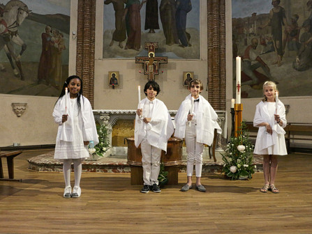 Baptême de 4 enfants du Primaire
