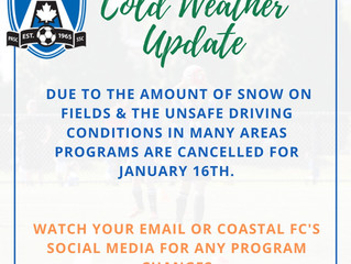 COLD WEATHER UPDATE