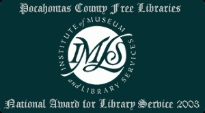 National Award for Library Service 2003 with Institute of Museum and Library Services logo