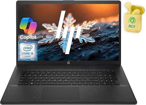 NEW- HP 17 LAPTOP 17.3" i5 16GB MEM 256GB SSD WINDOWS 11 PRO