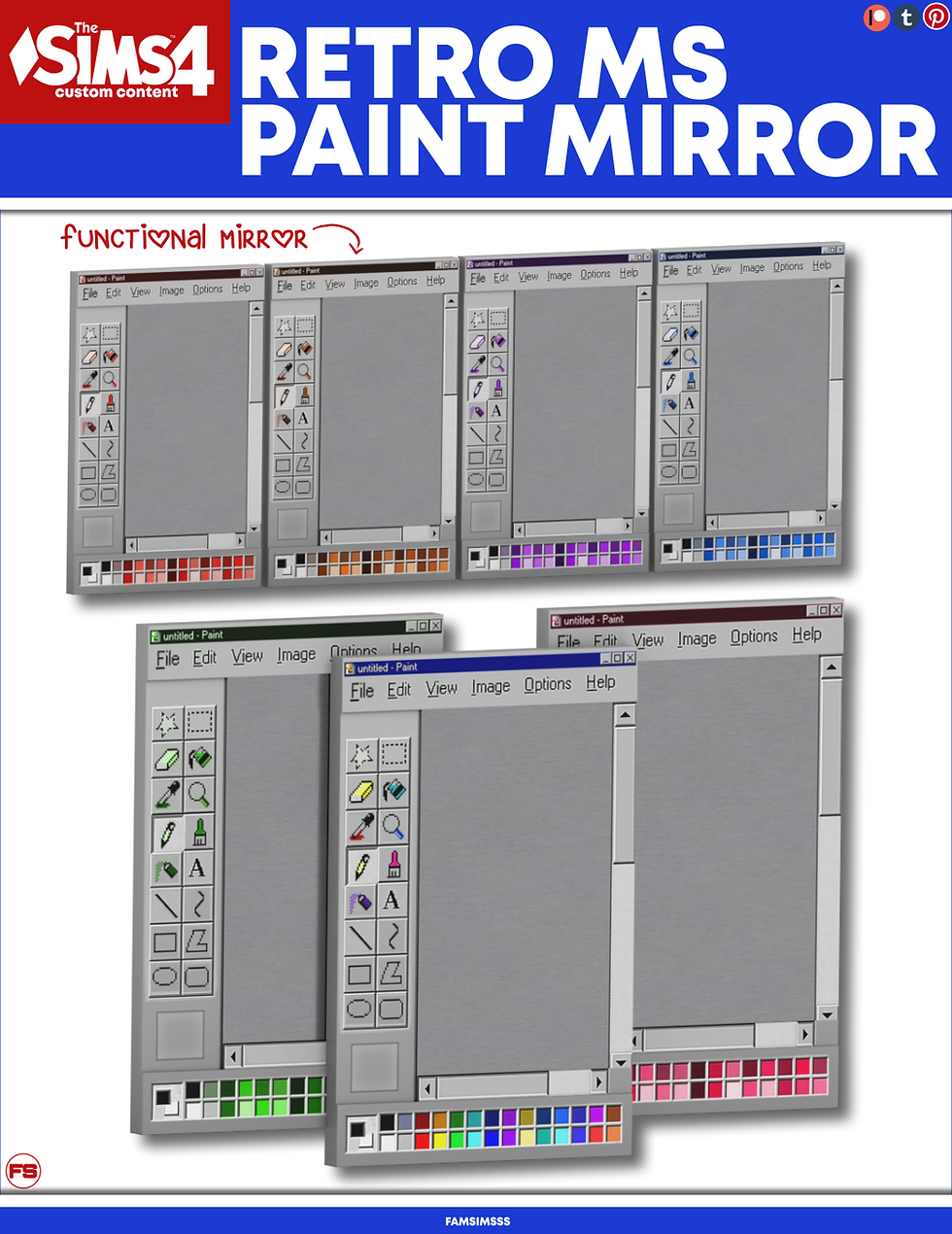 sims 4 mirror cc microsoft ms paint mirror build mode cc
