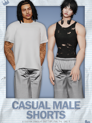 Casual Male Shorts - Sims 4 CC
