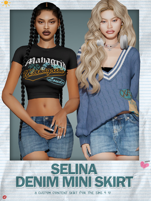 Selina Denim Mini Skirt