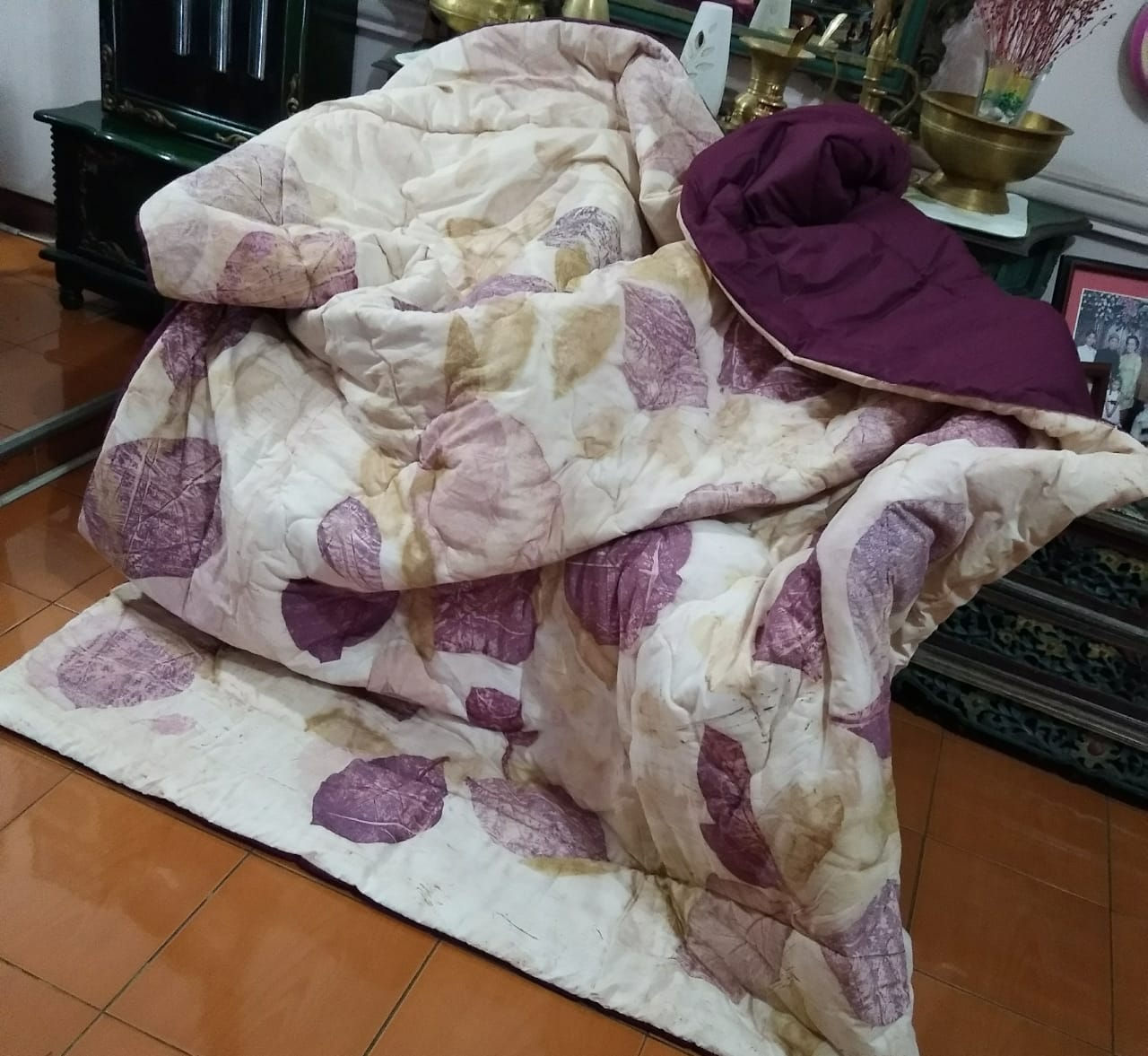 Bedcover Katun EcoPrint 240x200 cm
