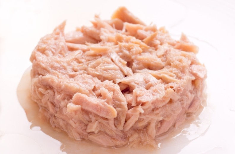 Canned tuna.
