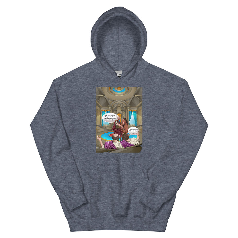 Emperor Caligula & His Favourite Horse - Unisex Hoodie