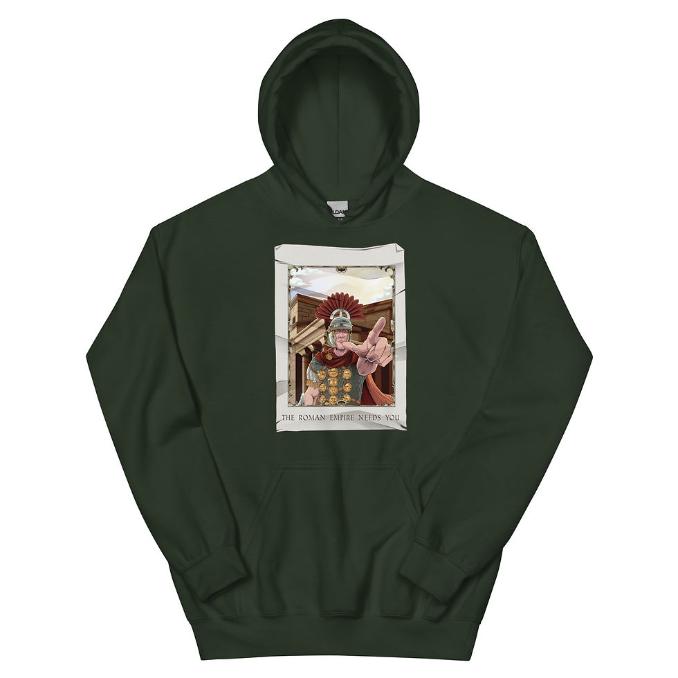 Thumbnail: (No Quote) The Roman Empire Needs You - Unisex Hoodie