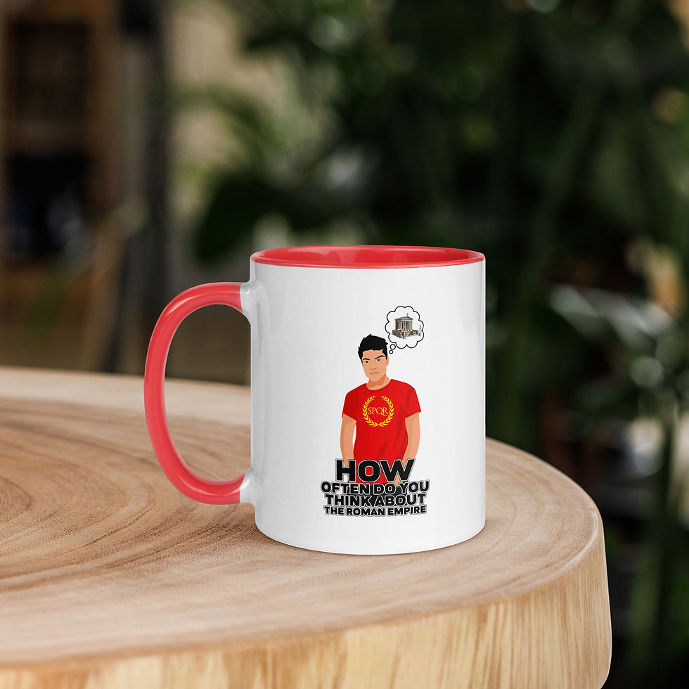 Thumbnail: How Often Do You Think About The Roman Empire? - Mug with Colour Inside