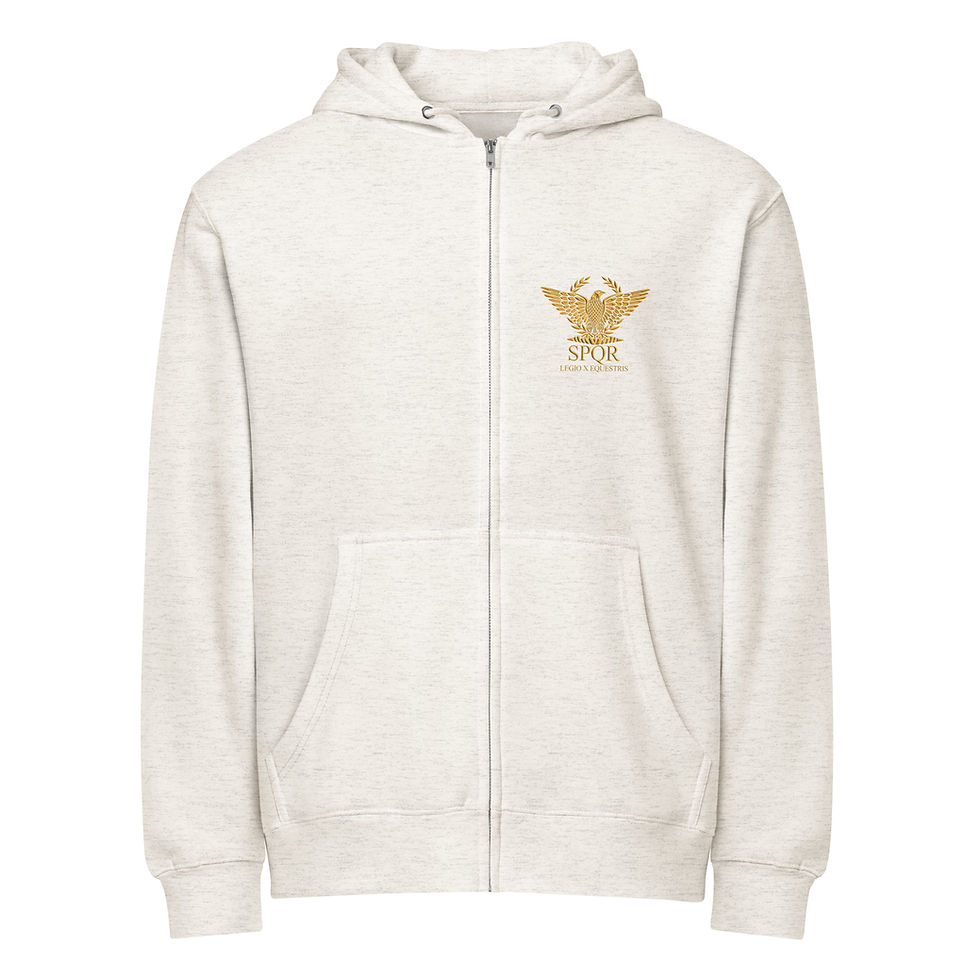Thumbnail: Legio X Equestris J. Caesar's Favourite Legion - Premium full zip hoodie