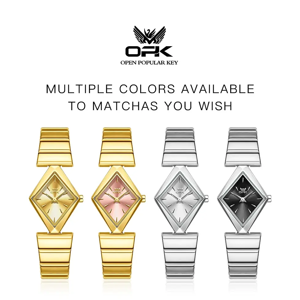 Miniatura: Women's Quartz Watch with Diamond Dial and Stainless Steel Bracelet