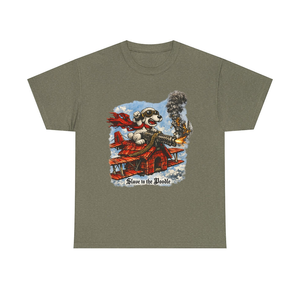 Thumbnail: Fighting Doghouse Tee — "Slave to the Doodle" Graphic Shirt