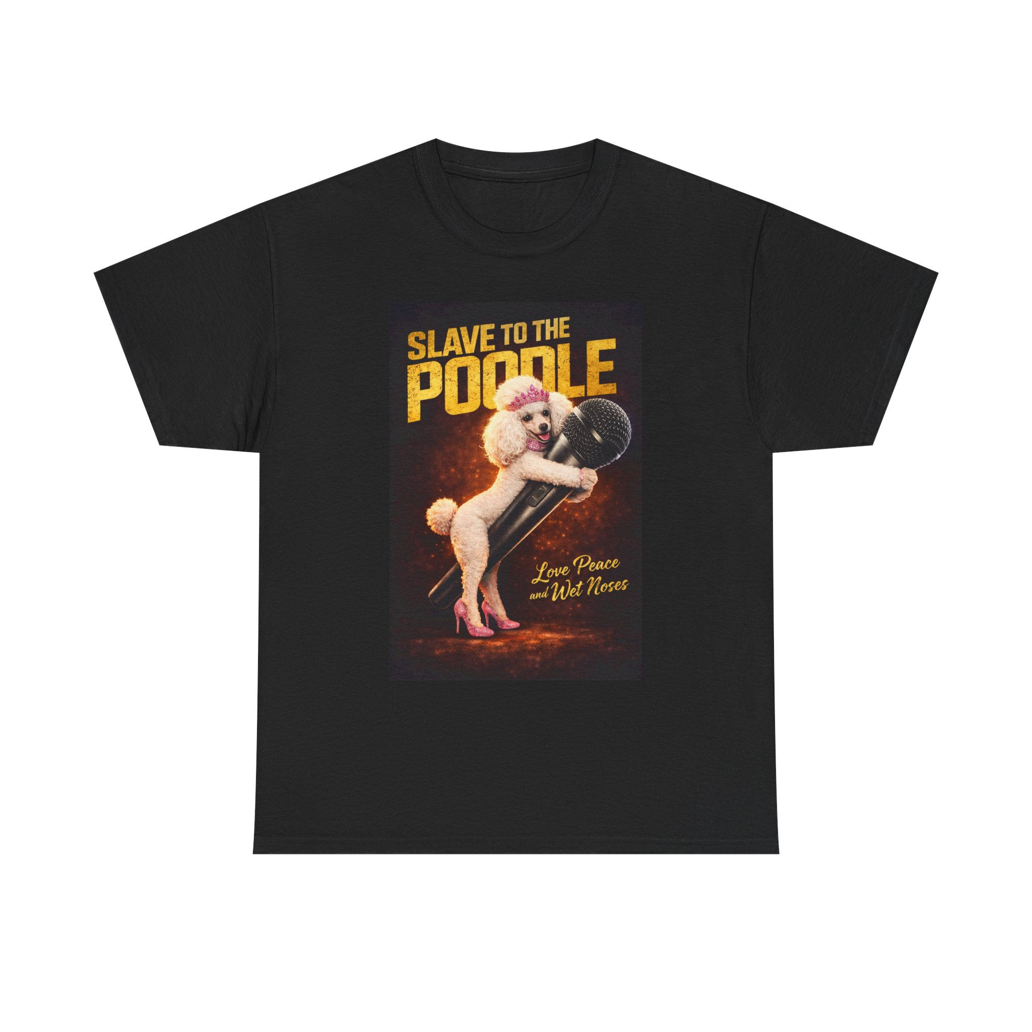 T-Shirt — "Slave to the Poodle" Retro Poodle Graphic Tee