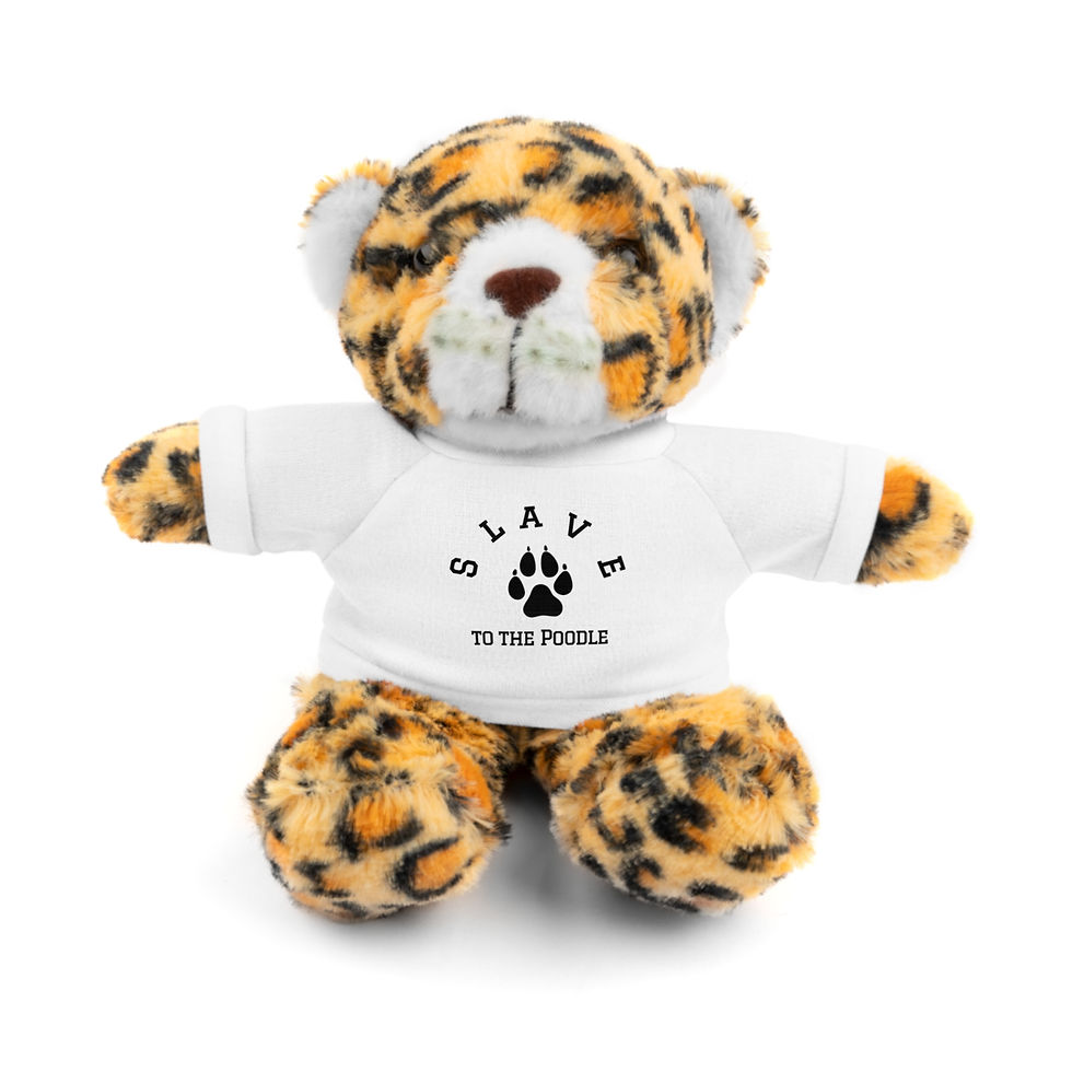 Thumbnail: Cute Teddy Bear with 'Save the Poodle' Tee – Plush Gift for Kids & Dog Lovers