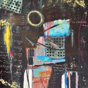 Black Star (for David Bowie) oil on canvas, 54x48