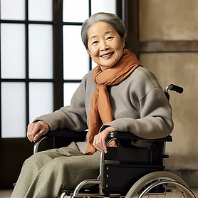 車いすの女性