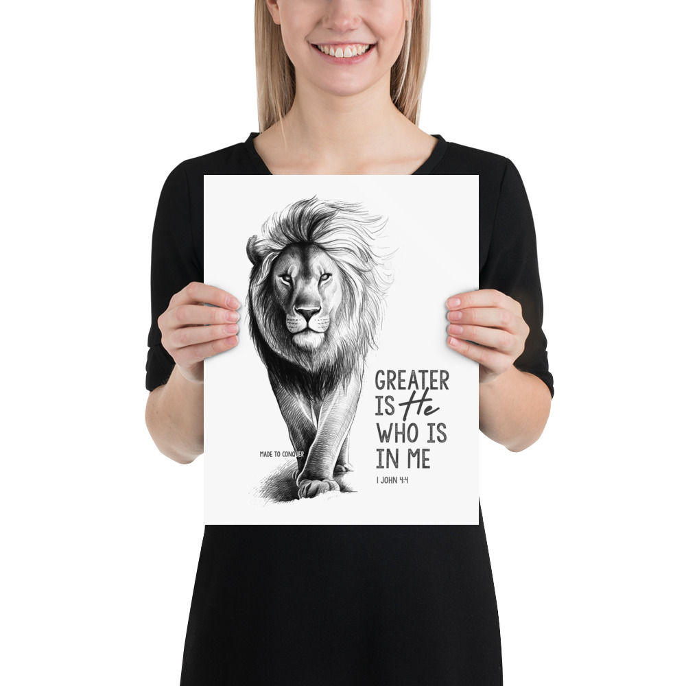 Greater is He - Matte Poster