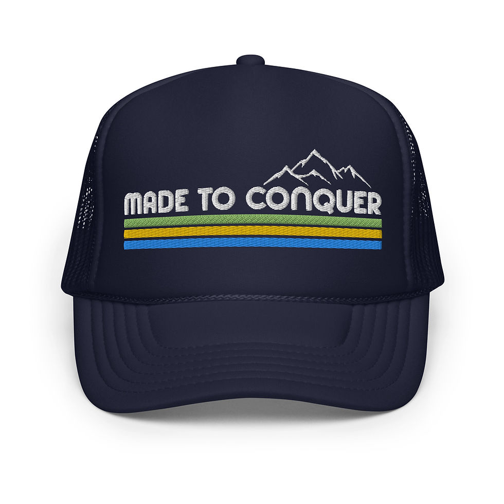 Thumbnail: Retro Made to Conquer Trucker Hat