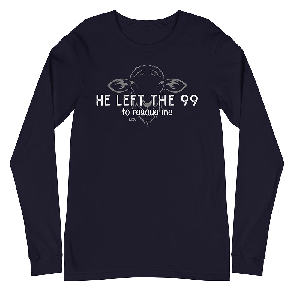 Thumbnail: He Rescued Me Long-Sleeve T-Shirt - Unisex