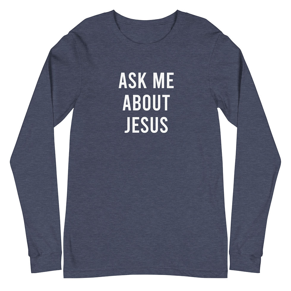 Thumbnail: Ask Me Long-Sleeved Tee - Unisex