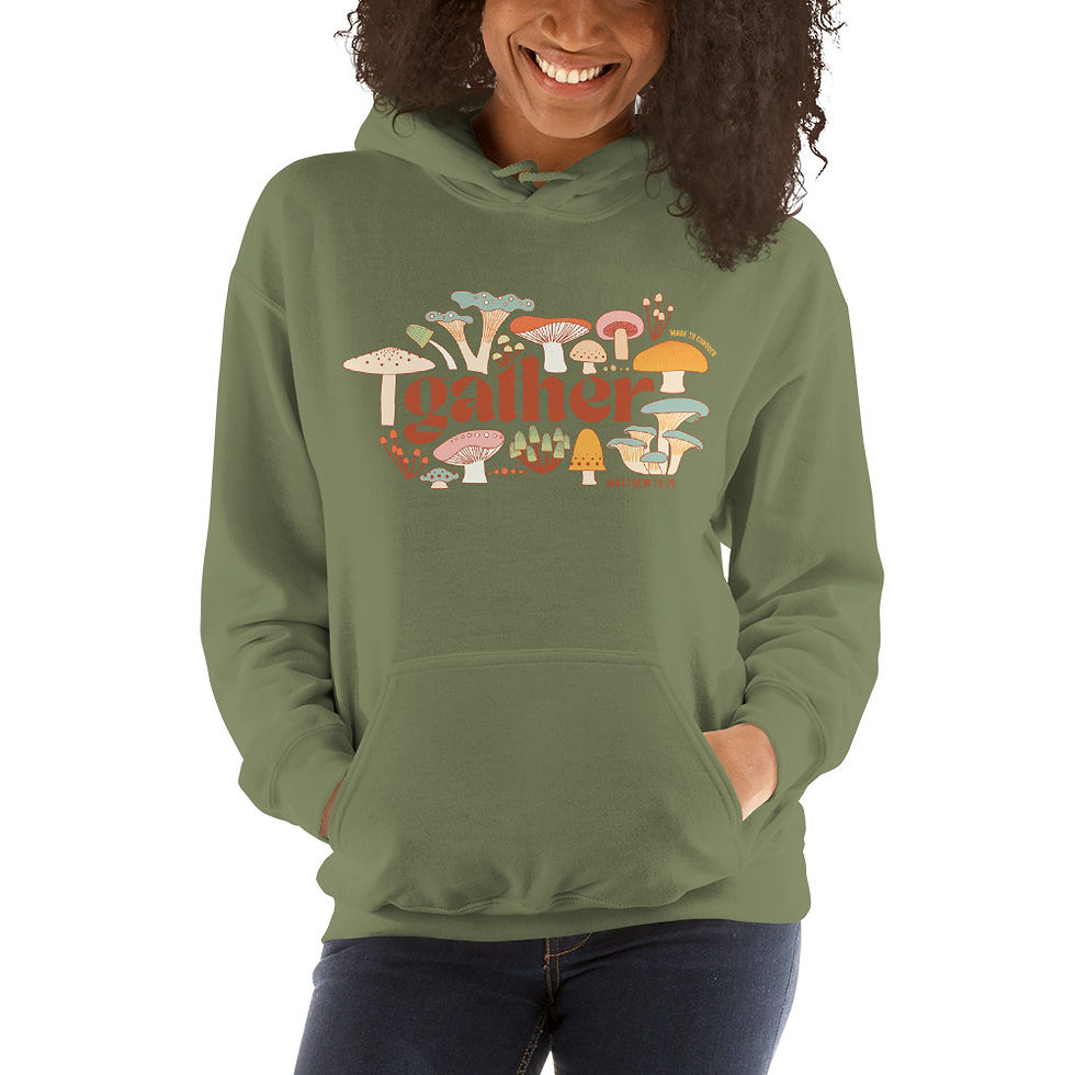 Thumbnail: Heavy Blend Gather Hoodie - Unisex