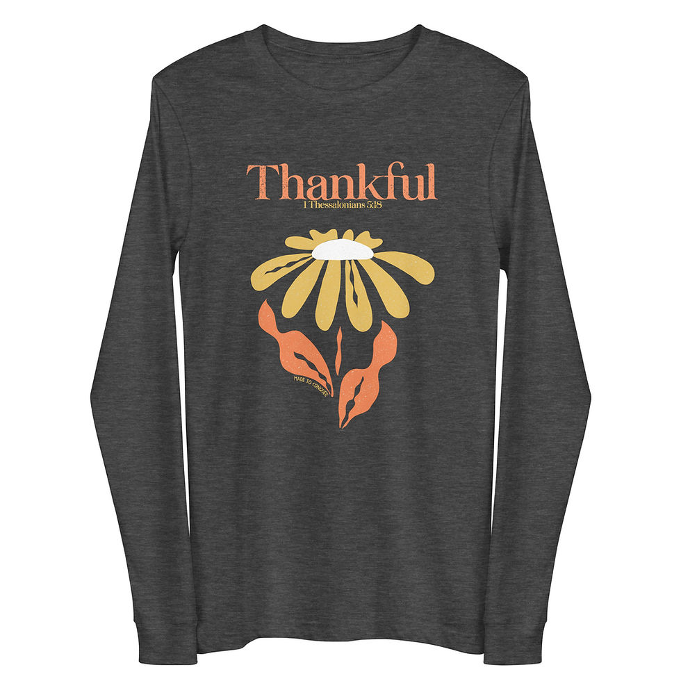 Thumbnail: Thankful Long Sleeve T-Shirt - Unisex