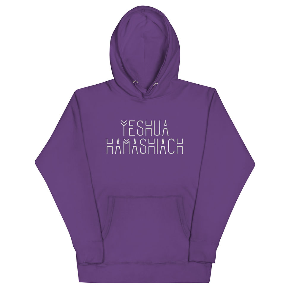 Thumbnail: Yeshua Hamashiach Embroidered Hoodie - Unisex