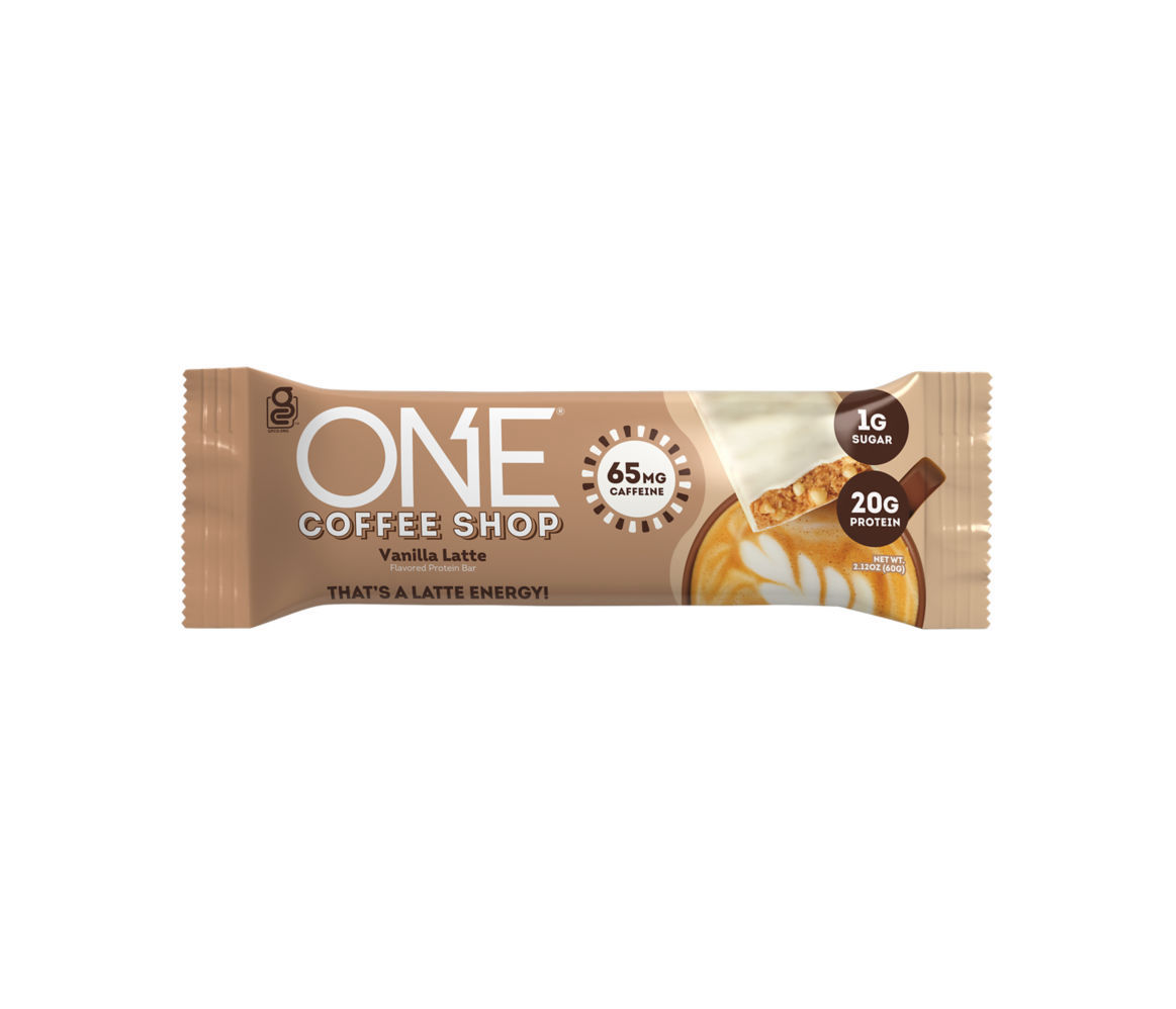 One - Coffee Shop Vanilla Latte Protein Standard Bar 6 x 12 x 2.12 oz