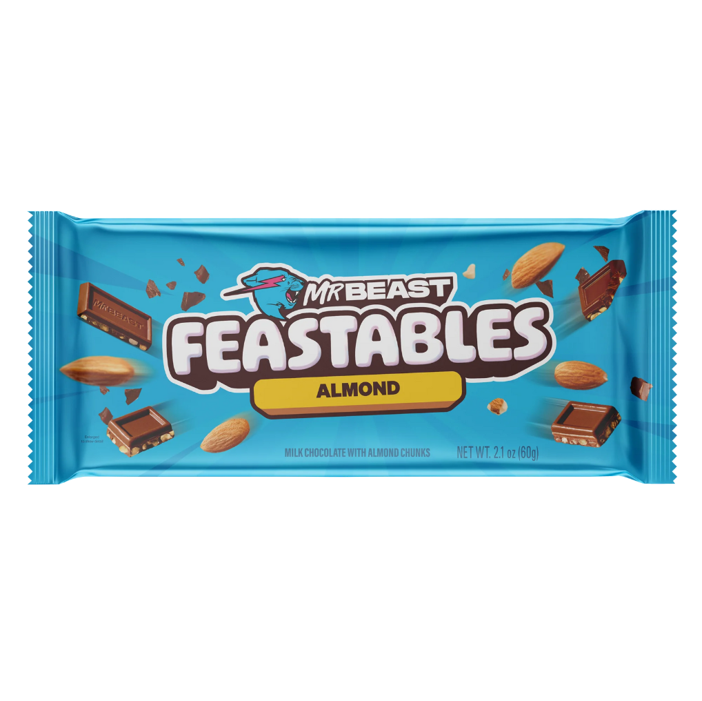 Mr. Beast - Almond Chocolate Bar 10 x 18 x 2.1 oz
