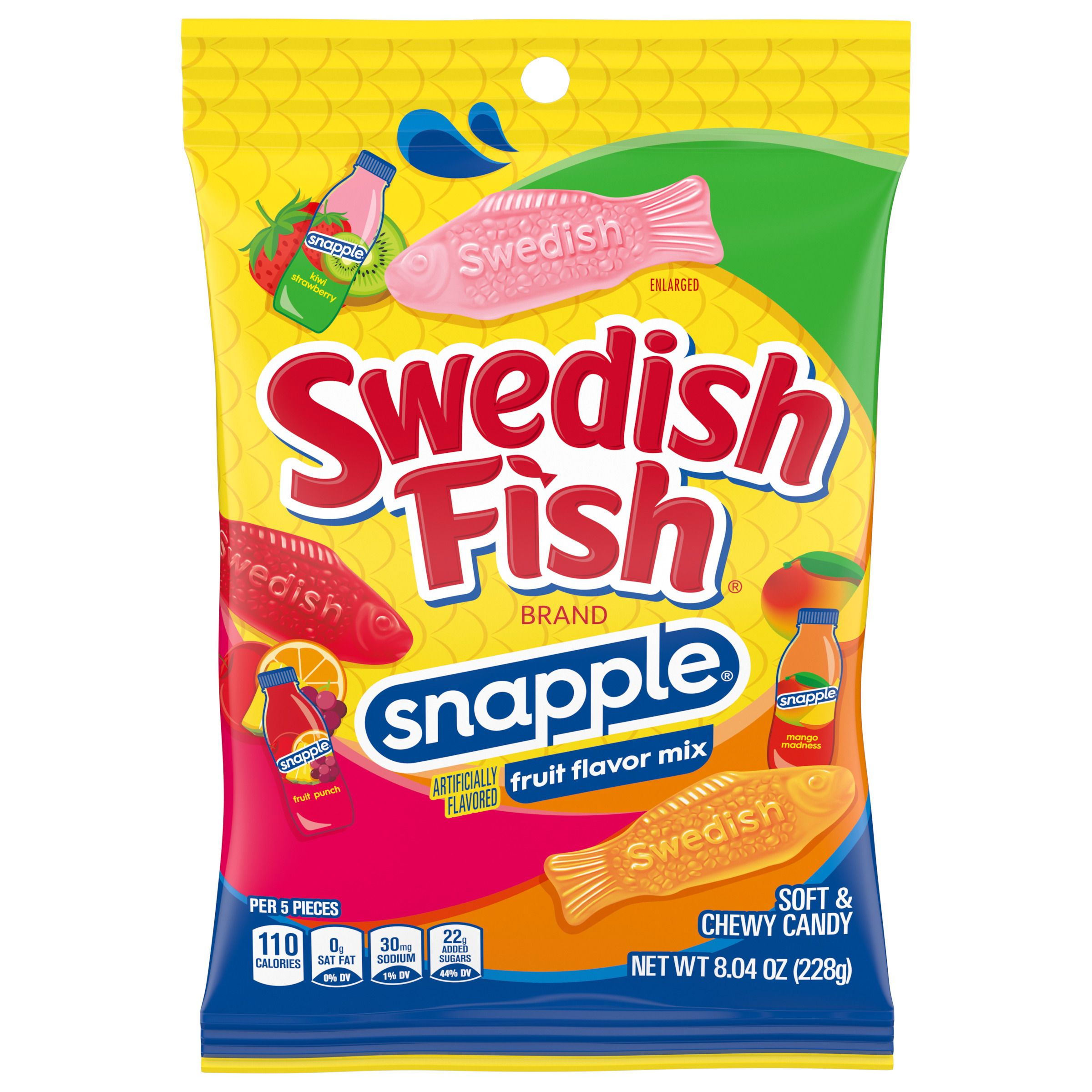 Swedish Fish - Snapple Peg Bag 12 x 8.04 oz