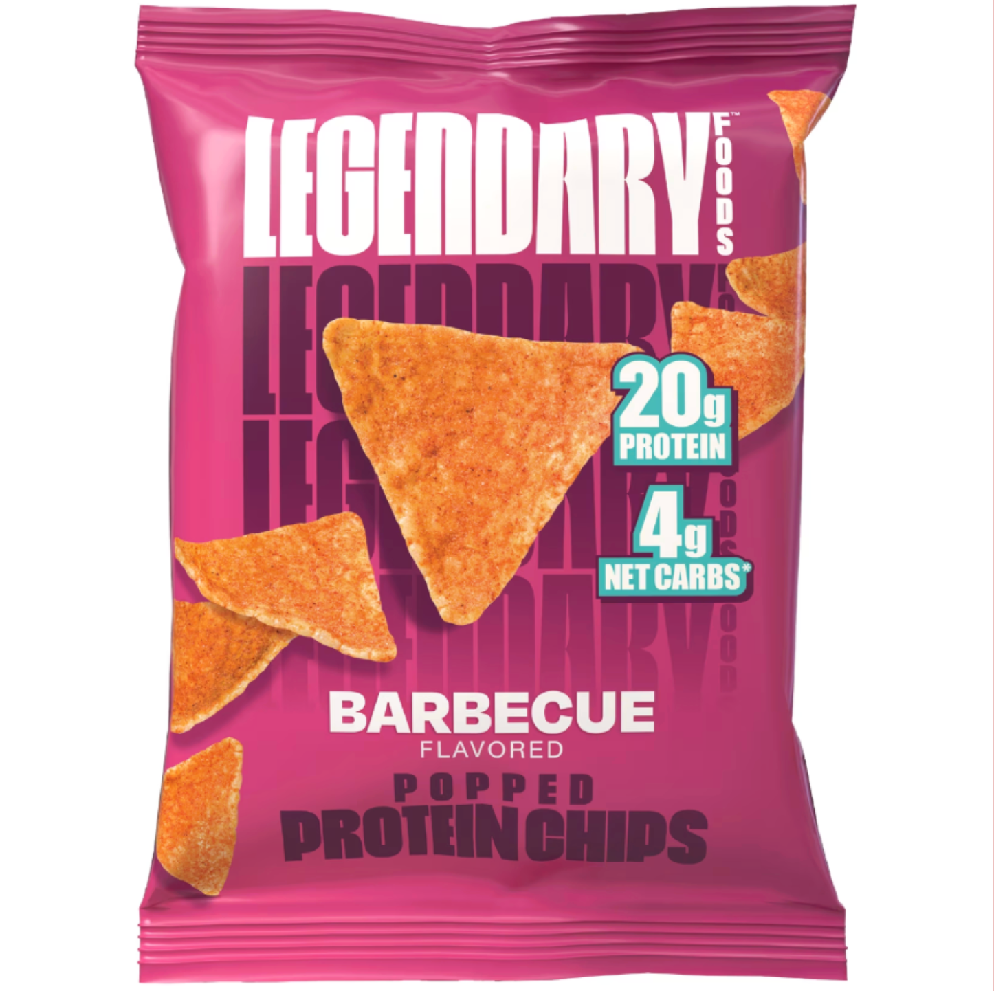 Legendary Foods - Barbecue Popped Protein Chips 7 x 1.2 oz