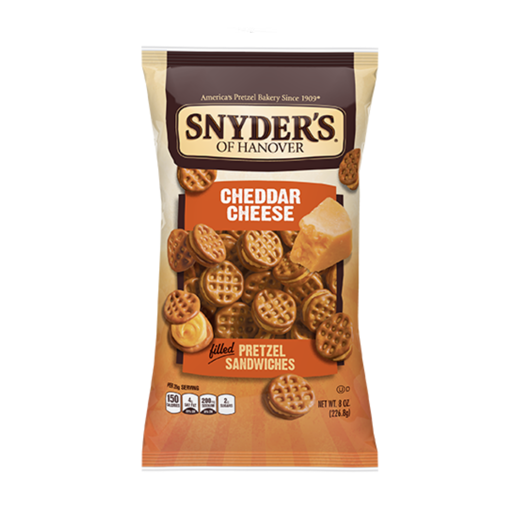 Snyder's - Pretzel Sandwiches Cheddar Cheese 12 x 8 oz