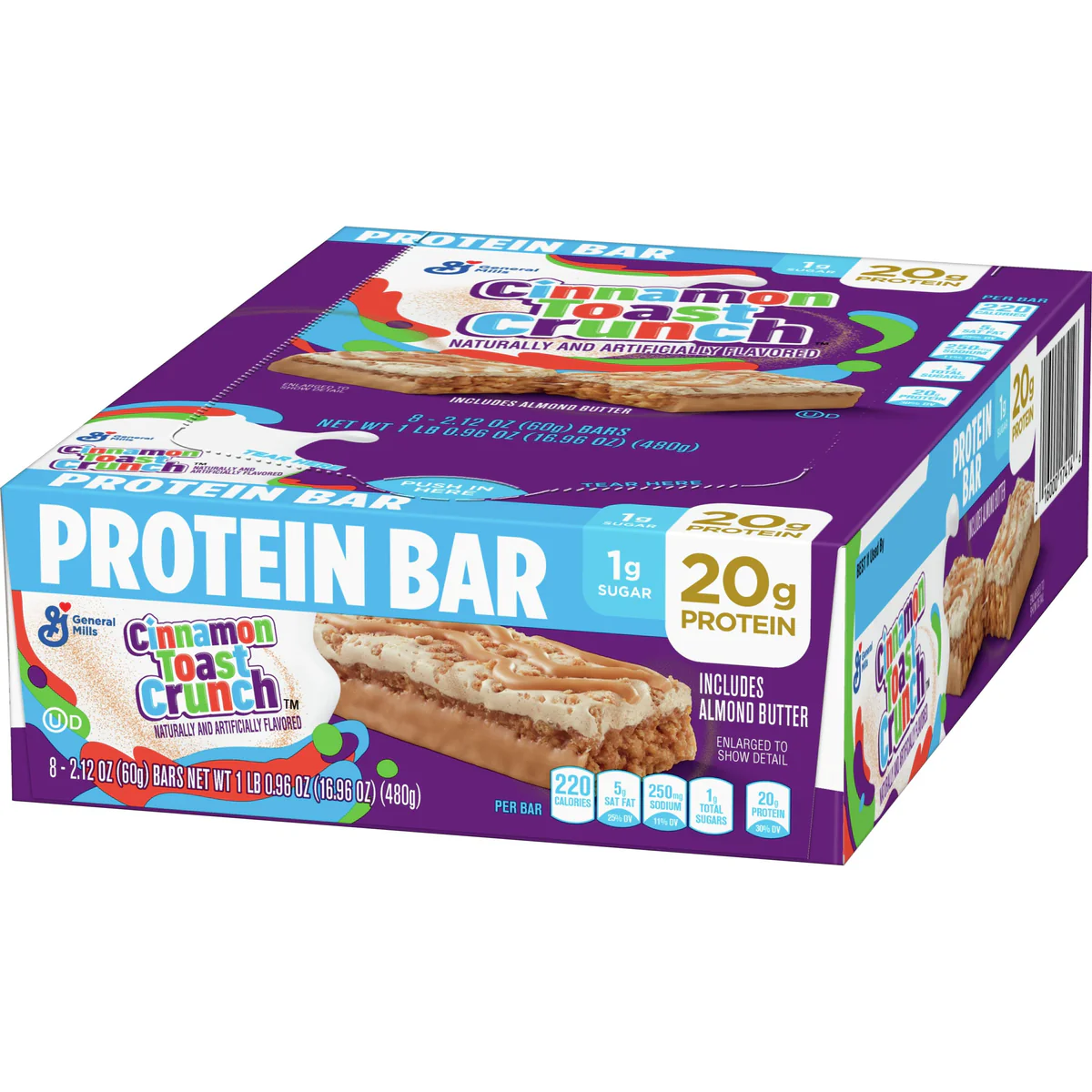 General Mills - Cinnamon Toast Crunch Protein Bar 6 x 16.96 oz