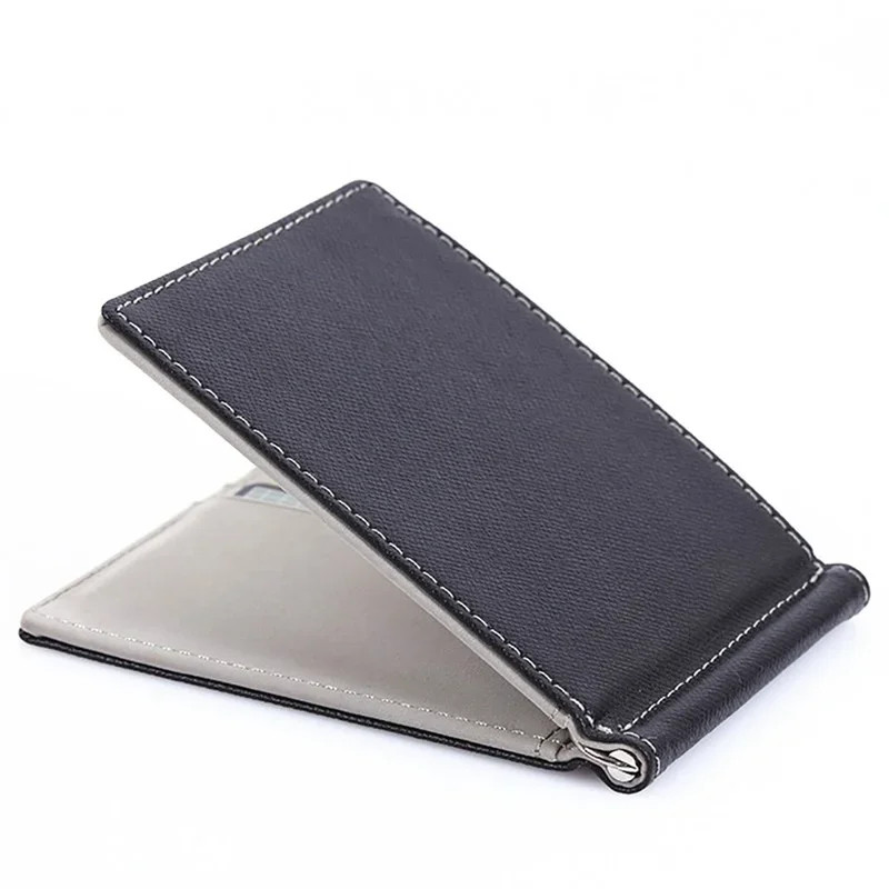 Thumbnail: Brand Men Wallet Short Skin Wallets Purses PU Leather Money Clips