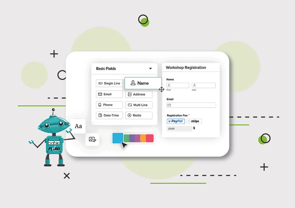 An image showcasing how Zoho CRM forms are made