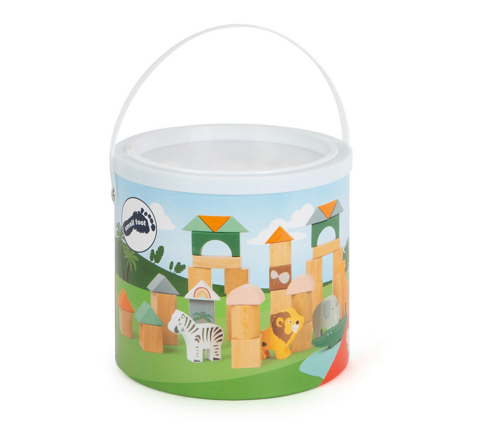 Thumbnail: Small Foot - Houten bouwstenen “Safari”