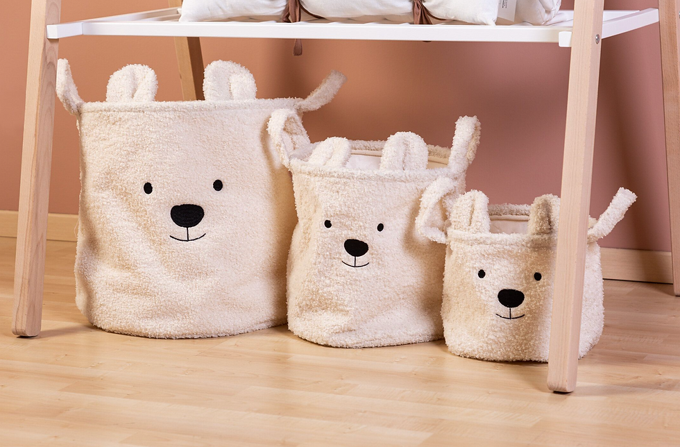 Thumbnail: (AN) Childhome - Teddy manden (set van 3)