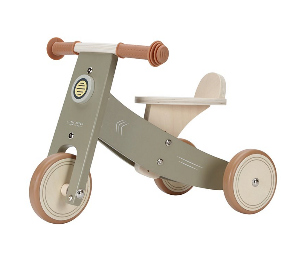 Thumbnail: Little Dutch - Houten Driewieler Olive