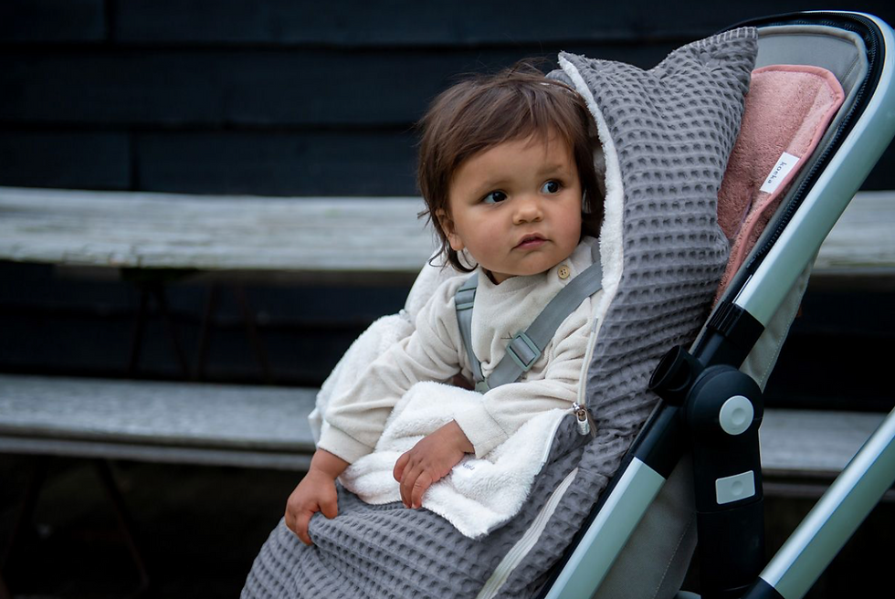 Thumbnail: Koeka - Buggy Voetenzak Wafel/teddy Oslo - Grey/Pebble