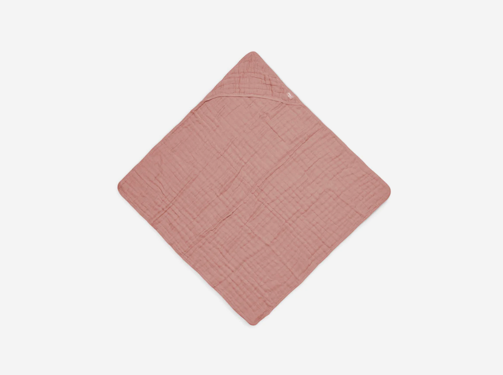 (TK) Jollein - Badcape Wrinkled 75x75cm - Rosewood