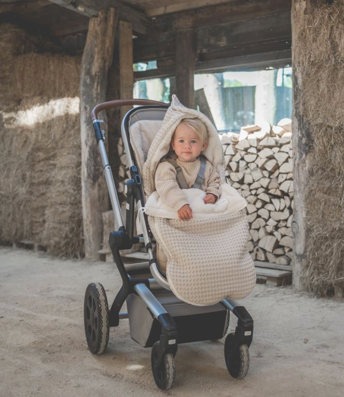 Thumbnail: Koeka - Buggy Voetenzak Wafel/teddy Oslo - Sand/Pebble