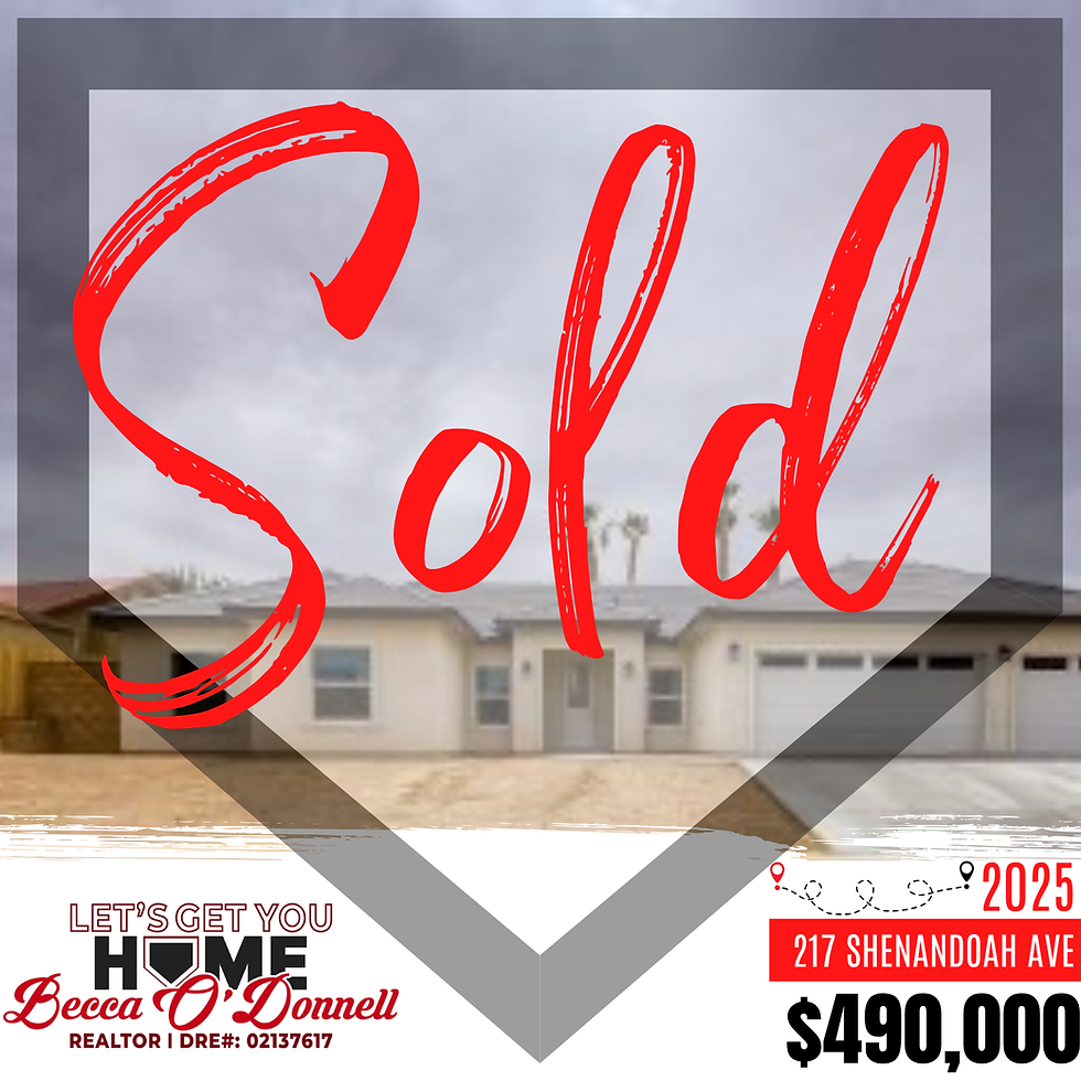 Home sold by Becca O'Donnell in Ridgecrest, CA.